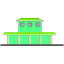 download Train Station clipart image with 90 hue color