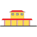 download Train Station clipart image with 0 hue color