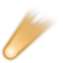 download Comet clipart image with 180 hue color
