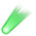 download Comet clipart image with 270 hue color
