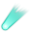 download Comet clipart image with 315 hue color