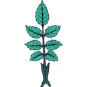 download Wild Rose Branch clipart image with 90 hue color