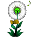 download Singing Daisy clipart image with 45 hue color