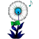 download Singing Daisy clipart image with 135 hue color