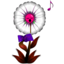 download Singing Daisy clipart image with 270 hue color
