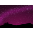 download Nightscape clipart image with 90 hue color