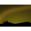 download Nightscape clipart image with 180 hue color