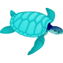 download Green Sea Turtle clipart image with 90 hue color