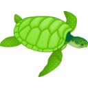 download Green Sea Turtle clipart image with 0 hue color