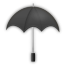 download Umbrella Black clipart image with 45 hue color