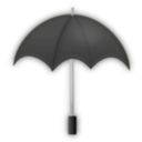 download Umbrella Black clipart image with 90 hue color
