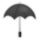 download Umbrella Black clipart image with 135 hue color