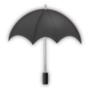 download Umbrella Black clipart image with 0 hue color