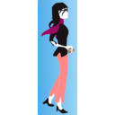 download Parisians Girl 2 clipart image with 0 hue color