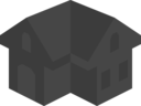 Placeholder Isometric Building Icon Dark Alternative