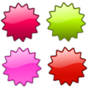 download Stars 5 clipart image with 315 hue color