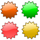 download Stars 5 clipart image with 0 hue color