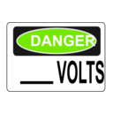 download Danger Blank Volts Alt 1 clipart image with 90 hue color