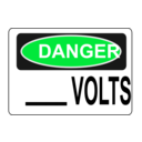 download Danger Blank Volts Alt 1 clipart image with 135 hue color