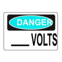 download Danger Blank Volts Alt 1 clipart image with 180 hue color