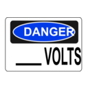 download Danger Blank Volts Alt 1 clipart image with 225 hue color