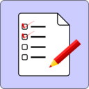download Checklist Icon clipart image with 0 hue color