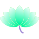 download Lotus clipart image with 135 hue color