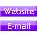 download Website E Mail Buttons clipart image with 270 hue color