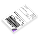 download Barcode Label clipart image with 225 hue color