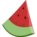 download Watermelon Slice Wedge clipart image with 0 hue color