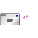 download Air Mail clipart image with 315 hue color
