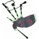 download Great Highlands Bagpipes clipart image with 90 hue color