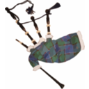 download Great Highlands Bagpipes clipart image with 0 hue color