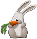 Bunny Eating Carrot