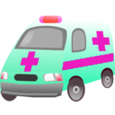 download Ambulance clipart image with 315 hue color