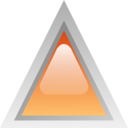 download Led Triangular Orange clipart image with 0 hue color