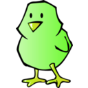 download Chick clipart image with 45 hue color