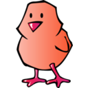 download Chick clipart image with 315 hue color
