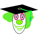 download Clown School Graduate clipart image with 90 hue color