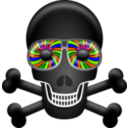 download Skull clipart image with 45 hue color