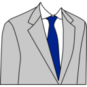 download Light Grey Suit clipart image with 225 hue color
