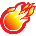 download Fire Ball Icon clipart image with 0 hue color