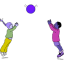 download Playing Ball clipart image with 225 hue color