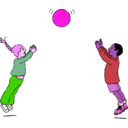 download Playing Ball clipart image with 270 hue color