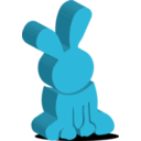 download Rabbit clipart image with 135 hue color