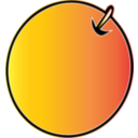 download Apricot clipart image with 0 hue color