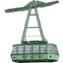 download Aerial Tramway clipart image with 90 hue color