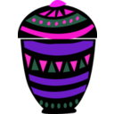 download African Jar Icon clipart image with 270 hue color