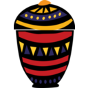 download African Jar Icon clipart image with 0 hue color