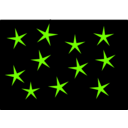 download Stars In The Night clipart image with 45 hue color